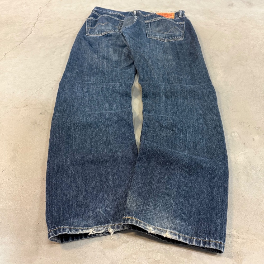 2000s y2k levi 505 dark wash straight leg jeans